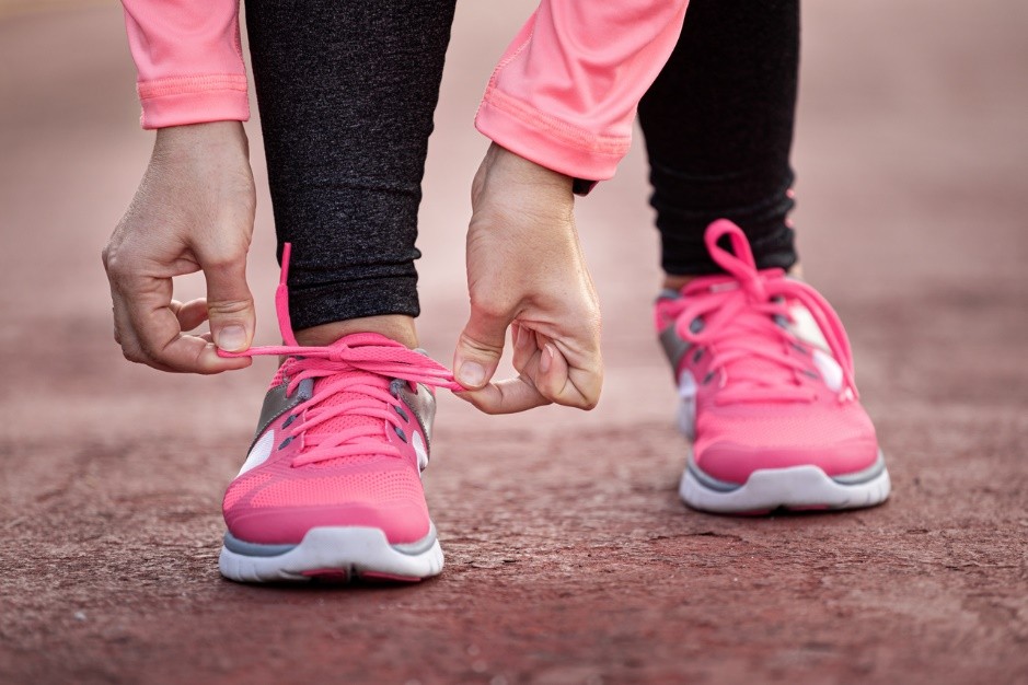 Women and a child spending time in garden